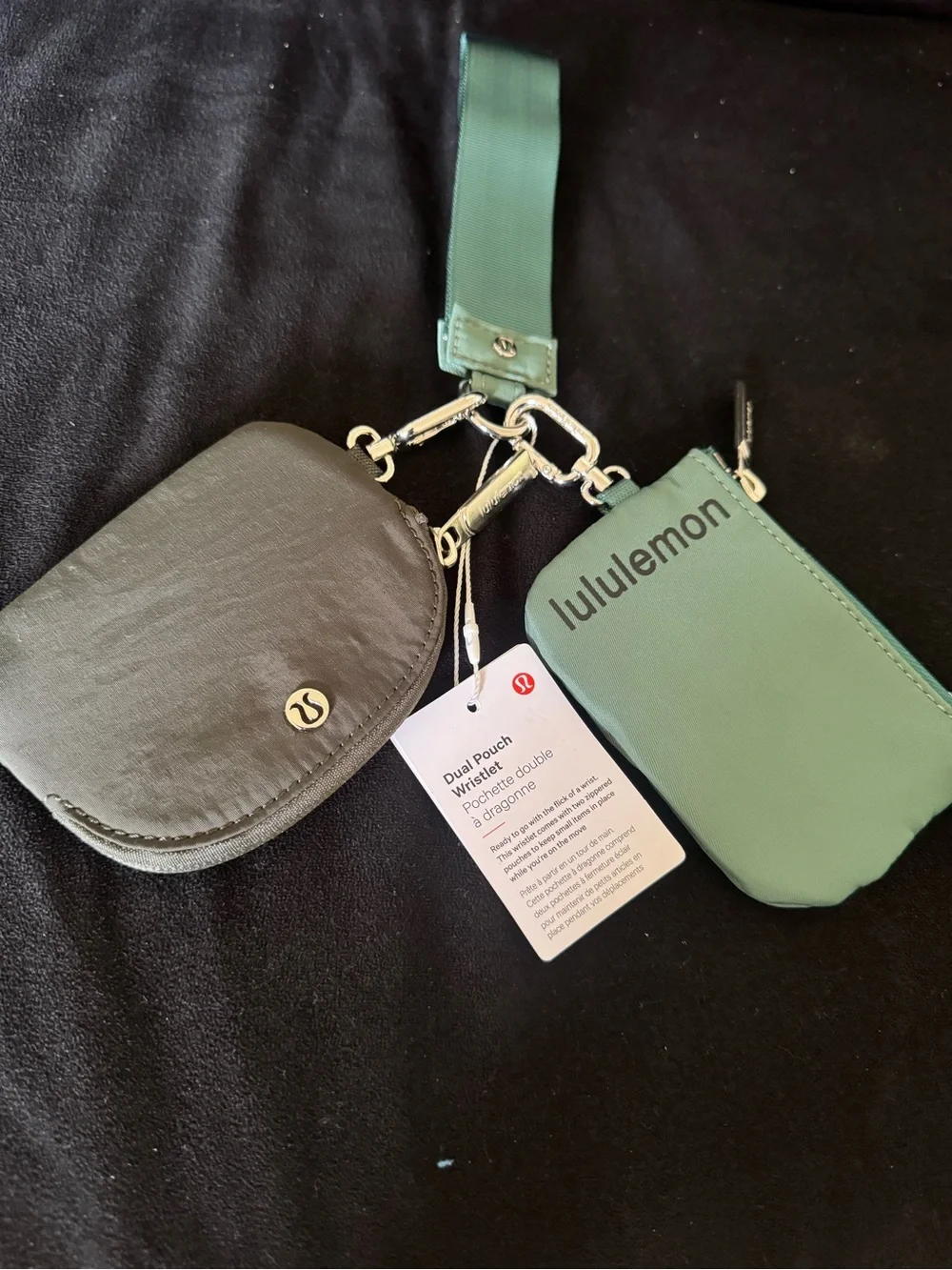 Dual pouch wristlet